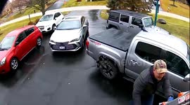 Man falls off ladder while cleaning gutters