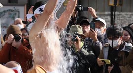 Shrine in Tokyo holds icy endurance ritual