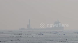 The World Largest Solid Launch Vehicle The Gravity 1 in Yantai, China