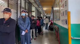 Taiwan: Election 2024 – Long Lines Seen Outside Polling Stations