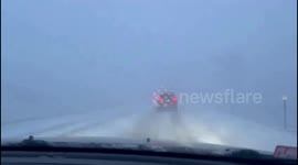 US: Heavy Lake Effect Snow Causes Blizzard Conditions In Western New York 2