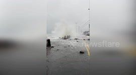 Wells, Maine Faces Coastal Crisis: Roads Closed, Waves Stir Concern