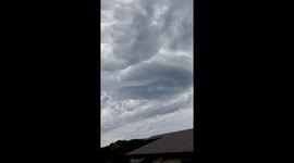 Amazing sky in Reunion island due to Belal Cyclone approaching the coastline