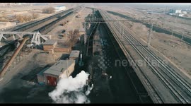 The Last Steam Locomotive in Sandaoling Coal Mine in Hami, China