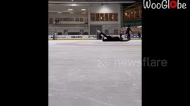 Ice skater's compilation of failing to do a perfect spin *Hilarious Video*