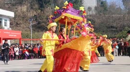 Villagers Perform A Lotus Boat Performance in Yichang, China