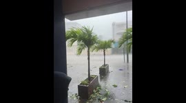 Cyclone Belal unleashes flash floods in Saint-Denis, Réunion: roads overflow with water