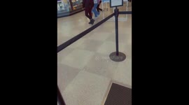 Oakland shoplifting incident: persistent thief confronted by security after clothes heist
