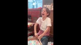 Tears of joy! Boy can't stop uncontrollably crying from joy while opening gifts