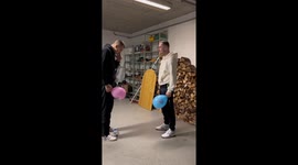 This balloon challenge slaps! Hilariousness ensues as two guys pummel each other