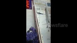 Manhole cover explodes, knocking over boy after firecracker tossed into sewage in China