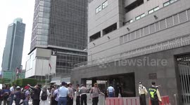 Indonesian civil group protests against Japan's discharge of nuclear-contaminated water into sea