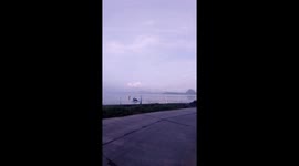 Fog hangs over Taal Volcano as cold snap sweeps over the Philippines