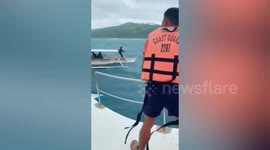 Coast guard rescue six passengers stuck on distressed boat