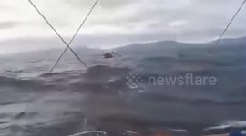 Fishermen stranded at sea rescued by coast guard when boat engine dies
