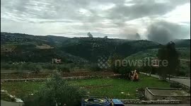Israeli Aircraft Conduct Raids on Wadi Saluki, Targeting Houla Town in Southern Lebanon