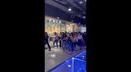 Customers charge into cosmetics shop for January sale in Bangkok
