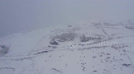 Drone footage shows Isle of Skye blanketed in snow