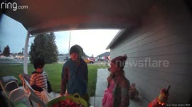Trick-or-Treating Dad Is Not Having It
