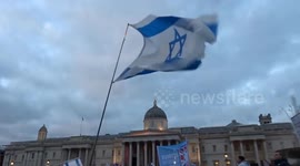 Call for release of hostages at pro-Israel rally in London - Bring Them Home Now