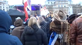 Pro-Israel rally to mark 100 days since 7 October gathered hundreds in central London