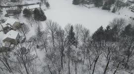 First snow in years turns Pennsylvania county into winter wonderland