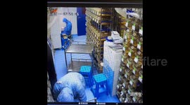 Hilarious CCTV footage mischievous mouse plays hide and seek with lab worker