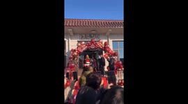 Creative Wedding in China with Groom's Family Dressed as Traditional Chinese Fictional Characters