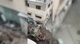 Bulldozers seen driving through streets of Tulkarm Camp in the West Bank