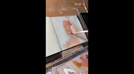 Stellar portrait of a woman is the epitome of hyperrealistic painting