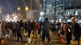 Chinese man throws joss paper to disperse disruptive women's square dance