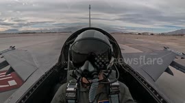 Miss Colorado Soars in F-16D in Colorado Springs, USA Ahead of Miss America contest