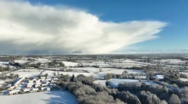Winter Gets Off To A Spectacular Start In N. Ireland - Morning Snow Falling Over The Country - Clip 3