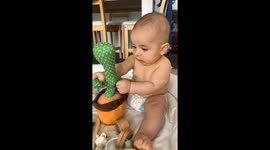 Dancing Talking Cactus Toy Scares Baby