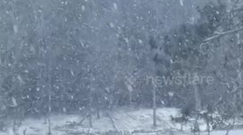 Heavy snowfall hits South West Pawlet, VT – NY border