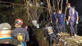 Thailand fireworks factory explosion rescue teams search through debris