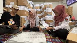 Preparation for Election in South Tangerang, Banten, Indonesia