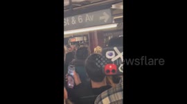 US: Green Day And Jimmy Fallon Perform Surprise Set In NYC Subway Station