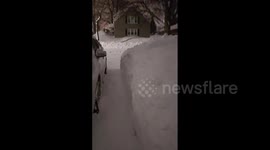 US: Lake Effect Snow Continues To Hit Western New York