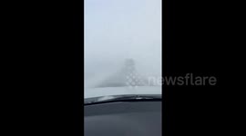 US: Winter Storm Sweeps Across Nebraska, Causing Blizzard-Like Conditions