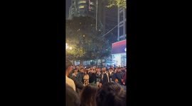 Crowds work together to retrieve balloon from tree in China