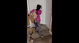 Girl Tears up when parents give her a puppy as Christmas Present
