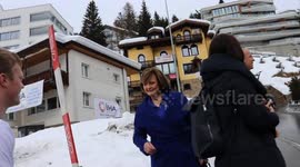 Cherie Blair at the WEF Davos conference