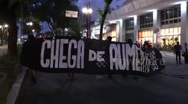 Protests Against The Increase in Public Transport Fares Continue in Sao Paulo, Brazil