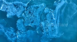 US: Drone Footage Of Ice Floating On Lake Michigan In Wisconsin