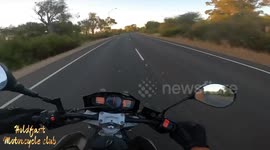 High Speed Motorcycle Crash
