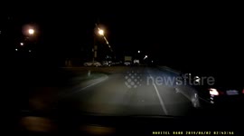 Unmarked Road Repairs Sends Car Flying