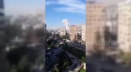 Israel attacks a residential building in Damascus' Western Mezzeh, Syria