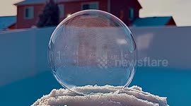 Frozen Soap Bubbles