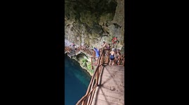 Rope Swing Over Cenote Ends Early